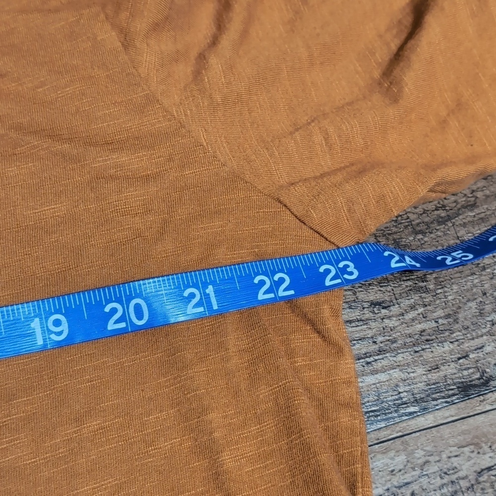 Devil-Dog Manufacturing Long Sleeve Pocket Tee Size XL in Burnt Orange - Picture 7 of 8